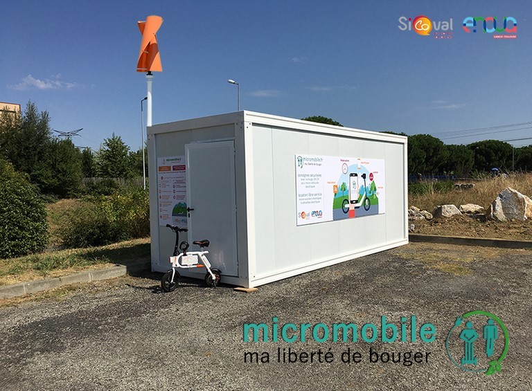 station micromobile pour trottinettes électriques